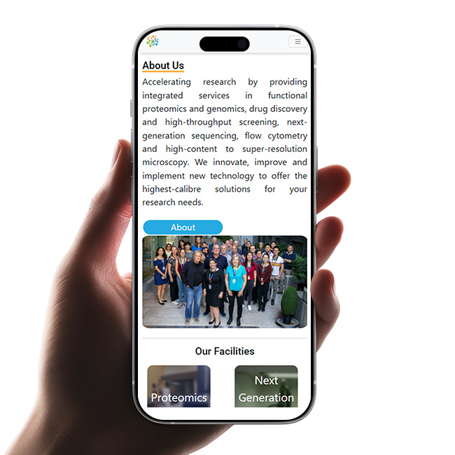 Iphone mock-up of Completed home page