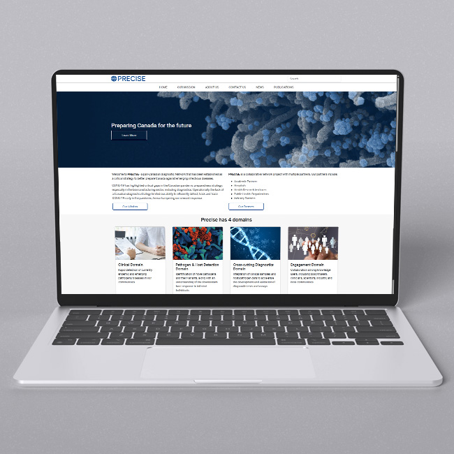 Laptop Mock-up of NBCC website